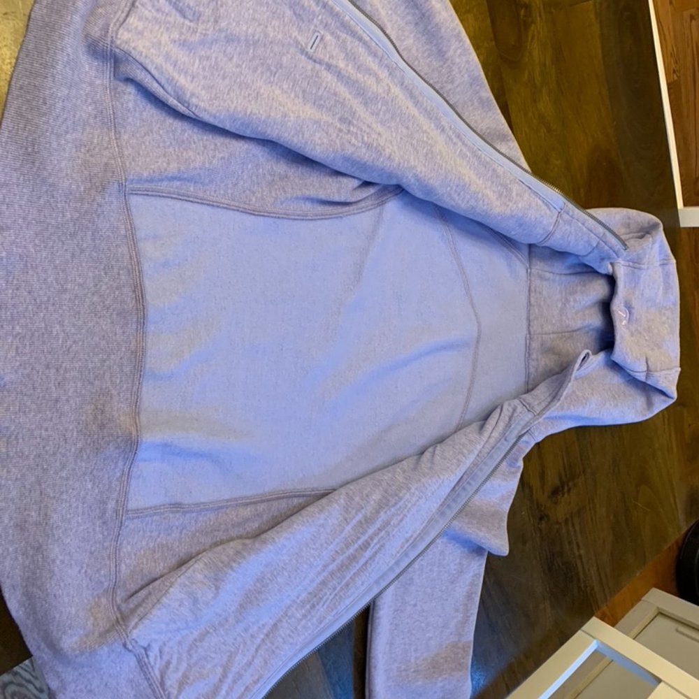Cornflower blue Lululemon Scuba jacket - Picture 4 of 8